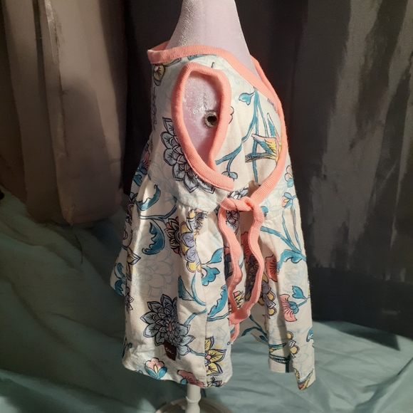 NWOT Tea Cream w/ Flowers Wrap Around Dress - Picture 3 of 5